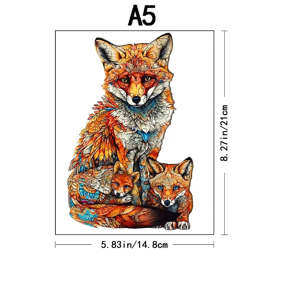 Thumbnail: Interesting Colorful Cat - Wooden Puzzle
