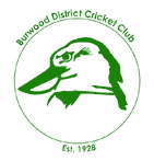 Burwood District cricket club white logo