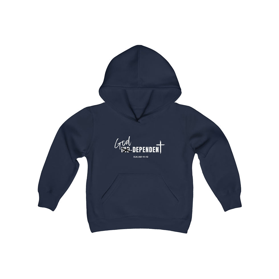 Thumbnail: Youth- GOD-DEPENDENT Pullover Hoodie
