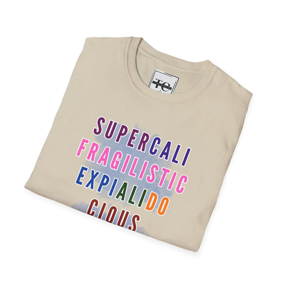 Thumbnail: Supercalifragilisticexpialidocious God Tee - Beach – Divine Comfort and Style