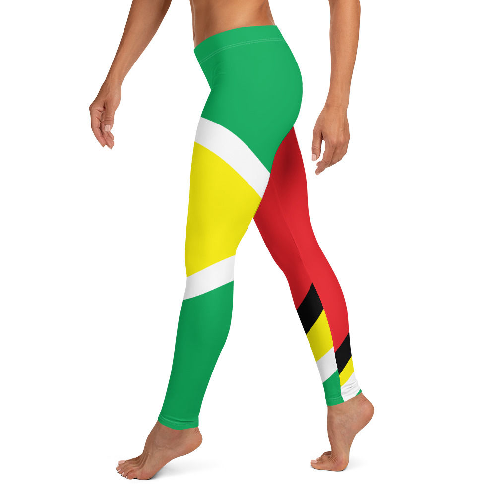 101 - Guyana flag print for all over print template file