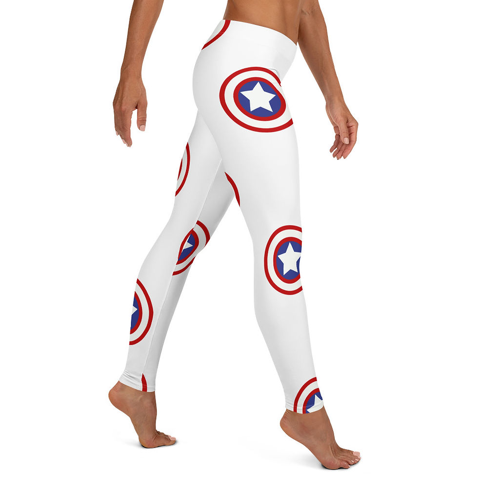 Miniatura: 187 - White, red & blue circles & stars pattern print for all over print temlate