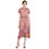 Thumbnail: Edies posie - Drawstring Waist A-line Flared Midi Dress