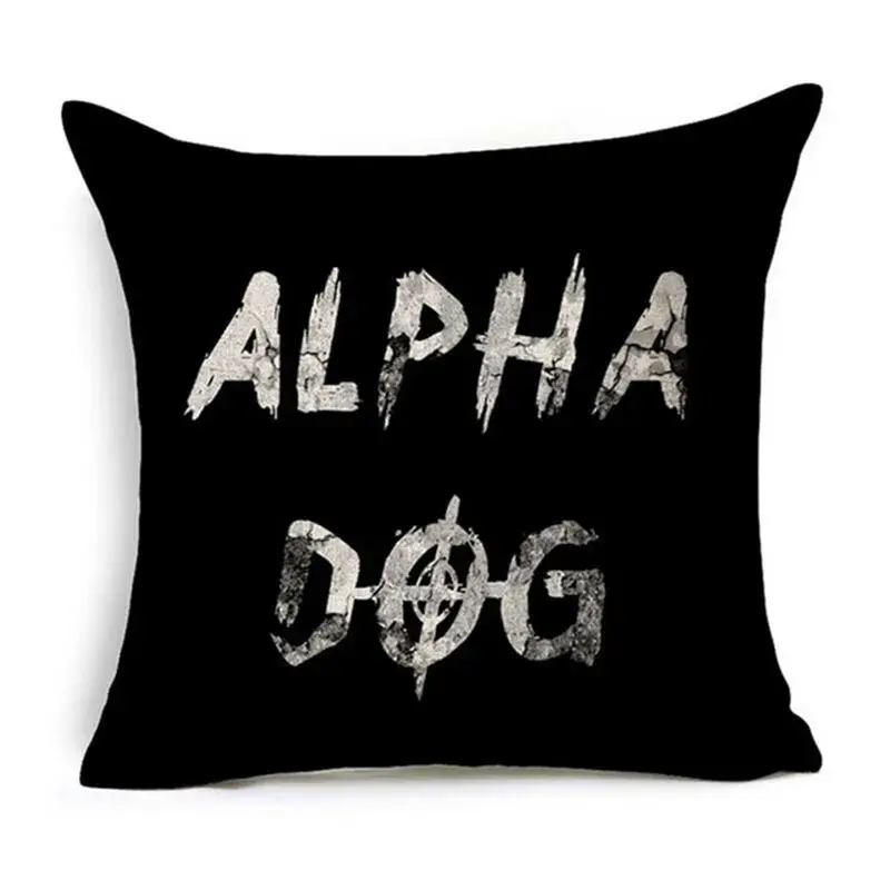 Thumbnail: Home Decorative Letter Motto Throw Pillow Cover Love Cushion Case Sofa Decor
