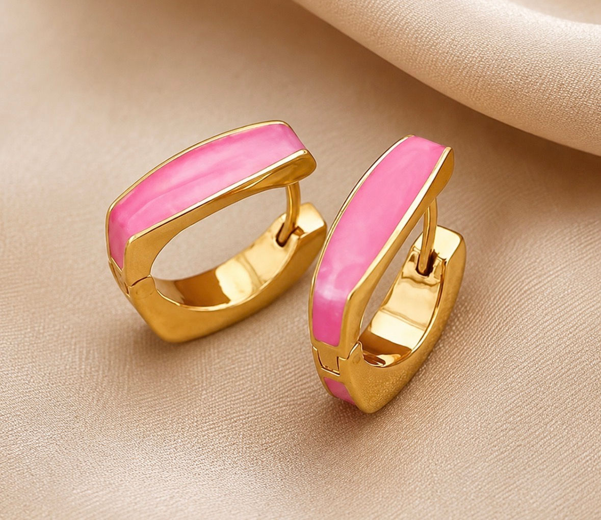 Pink Detour Hoops