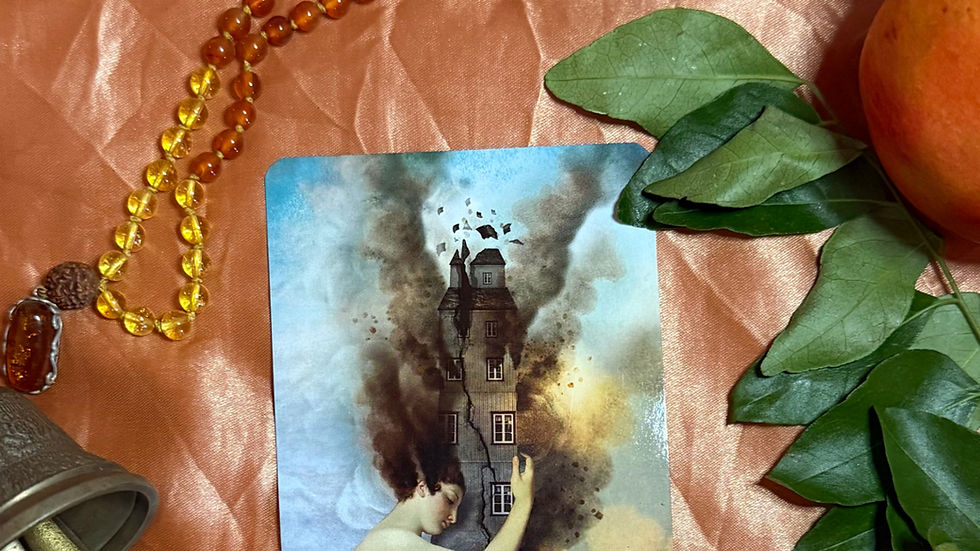 The Tower is necessary destruction. It’s truth striking through illusion—and the freedom that follows the fall.
