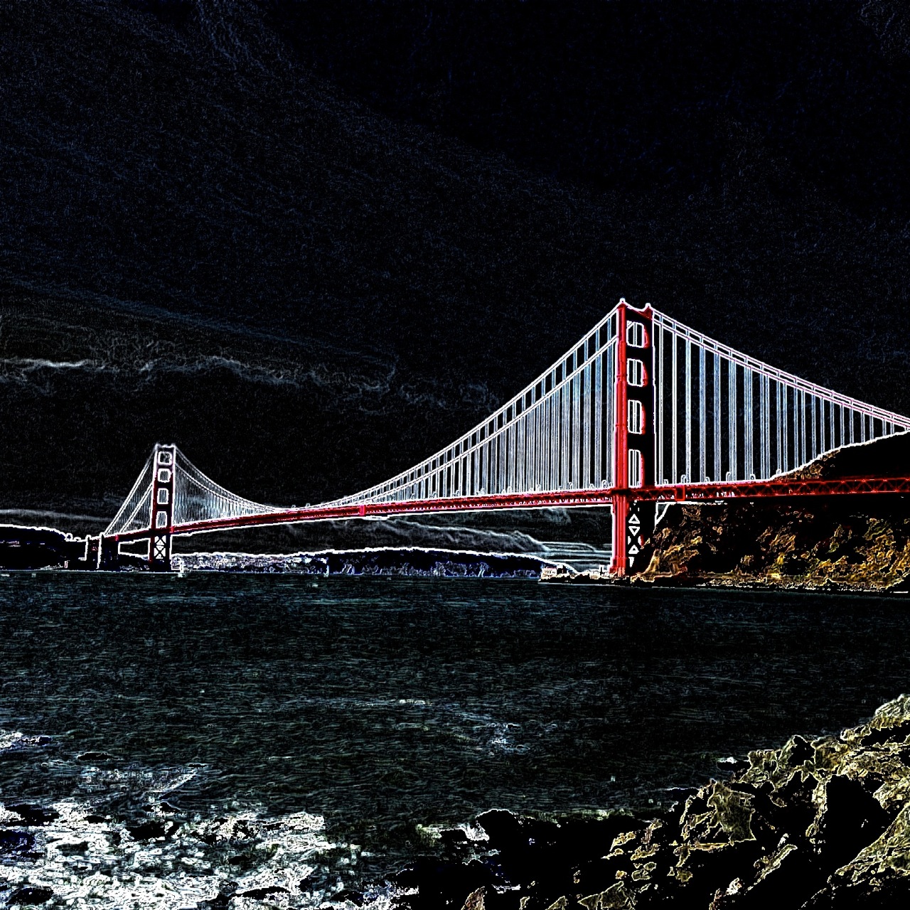 GOLDEN GATE BRIDGE RED