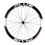Thumbnail: Black PLUS bicycle wheel with white text, modern design, Aero wheelsets.
