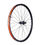 Thumbnail: Bicycle wheel with orange rim and spokes for mountain biking