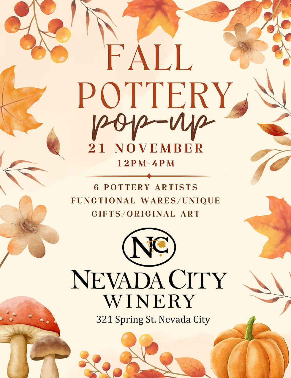 Fall Pottery Pop-Up