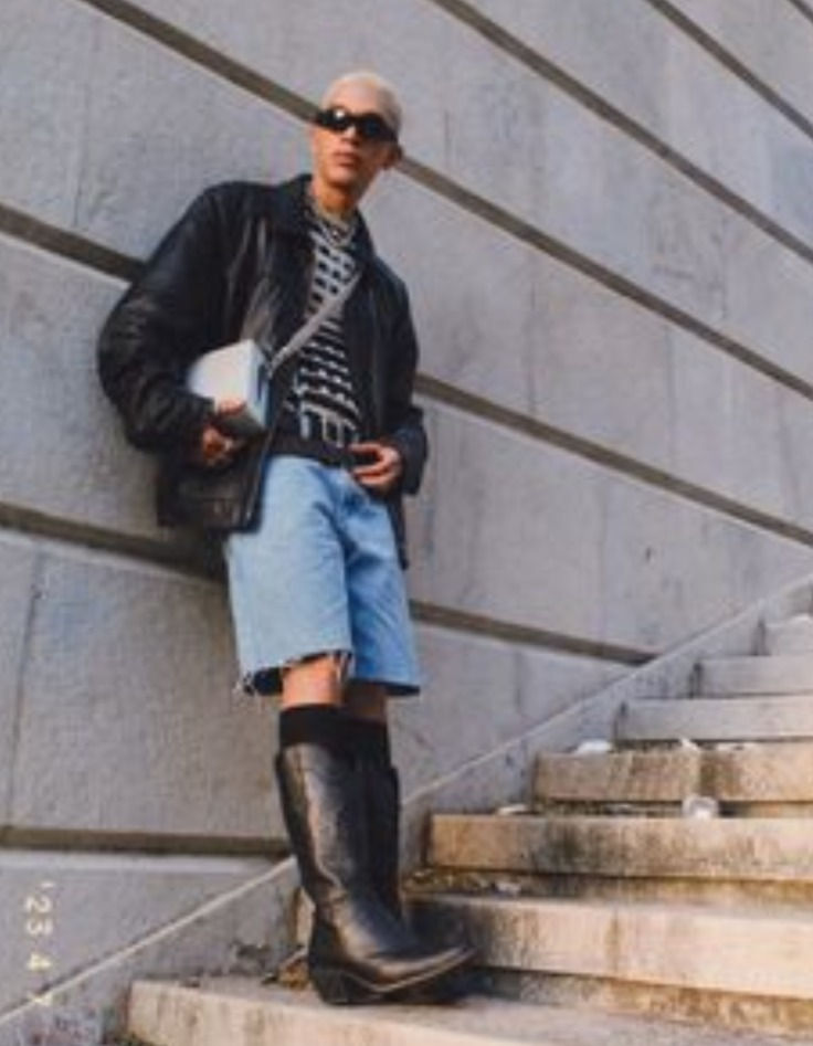 Man wearing boots