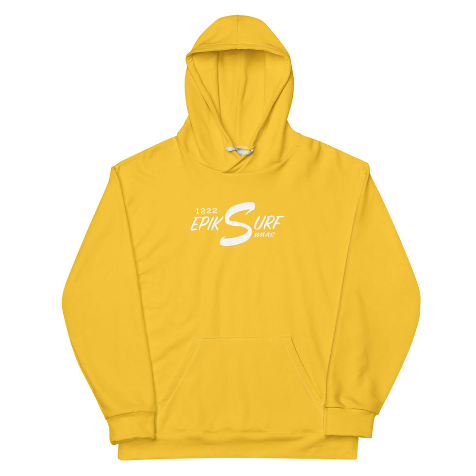 Thumbnail: 1222 EPIK SURF SWAAS YELLOW HOODIES WITH BACK COLOR LOGO