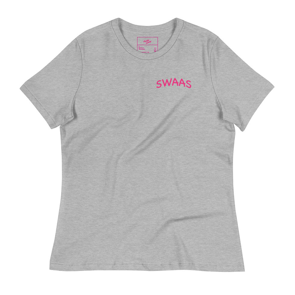 Thumbnail: WOMEN'S SWAAS SHIRT WITH PINK LOGO ON BACK