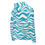 Thumbnail: BLUE WAVES PATTERN ZIPPER HOODIE