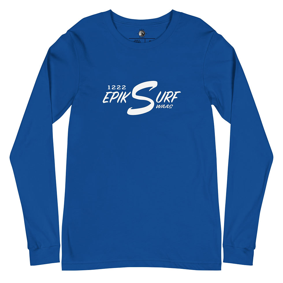 Thumbnail: 1222 EPIK SURF SWAAS LONG SLEEVE WITH GREY AND BLACK BACK LOGO