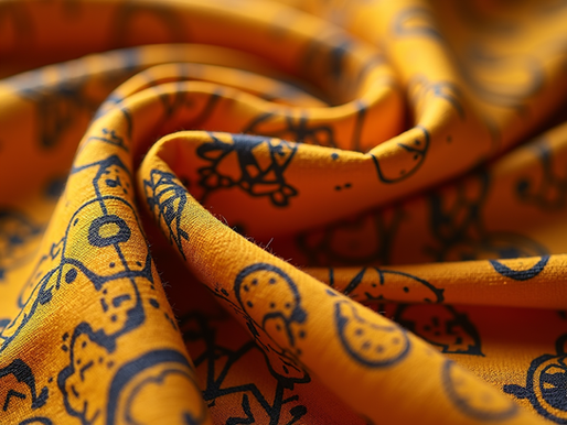 Exploring the Vibrant World of African Wax Fabric with Water-Based Binder Item #638