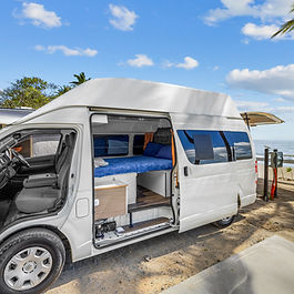 Camperman Maxie 4 Deluxe high‑top campervan with shower and toilet for four adults in Australia