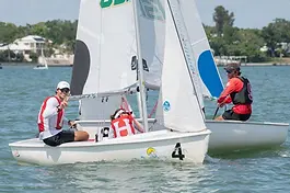 The Harvard sailing team competes in its last competition of the season.