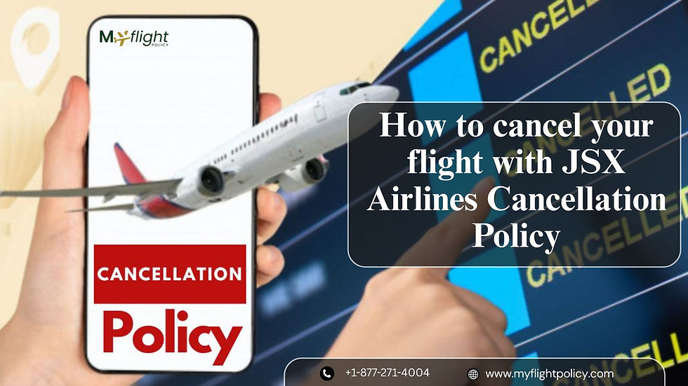 How to cancel your flight with JSX Airlines Cancellation Policy