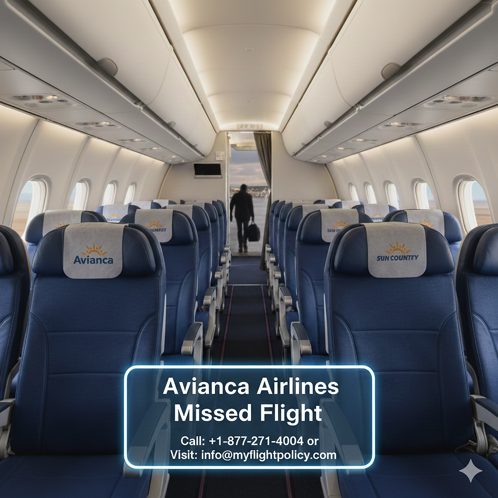 What Should I Do Immediately After Missing an Avianca Airlines Flight?