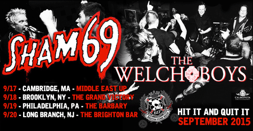 Sham69 The Welch Boys Tour 2015