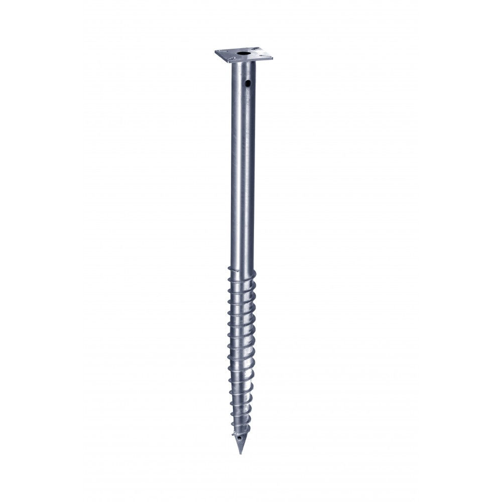 Talajcsavar TDR 1800, 1800 mm, ideális sorompók, zászlórudak, kapuk és csarnokok stabil alapozásához