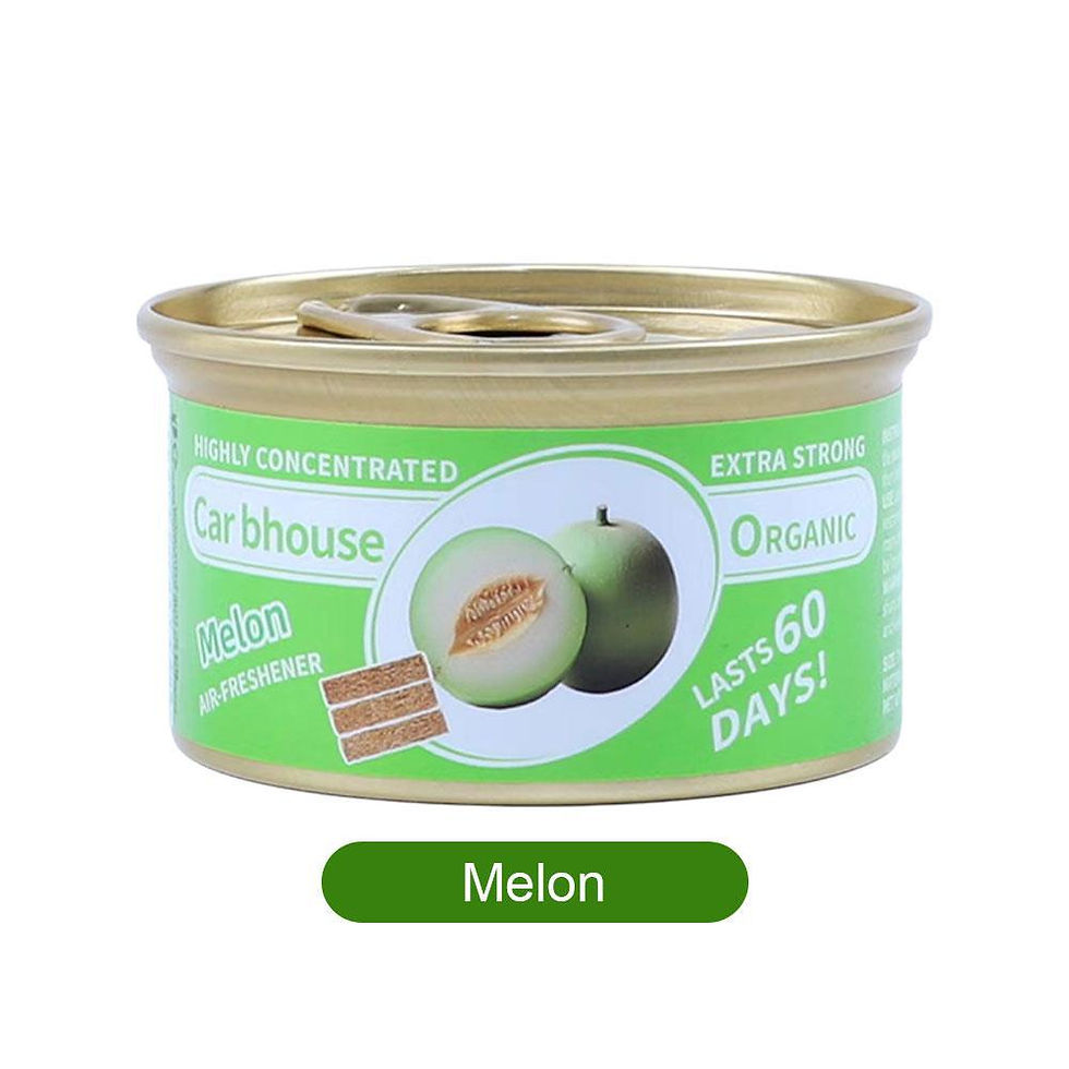 Thumbnail: Car air freshener with a bubblegum scent, organic, in a can.