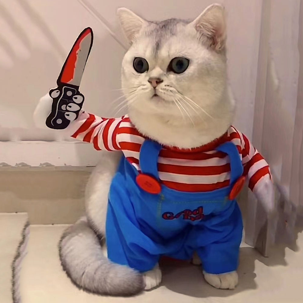 Funny Cat Clothes Halloween Cosplay Costumes For Small Medium Dog Cats Creative