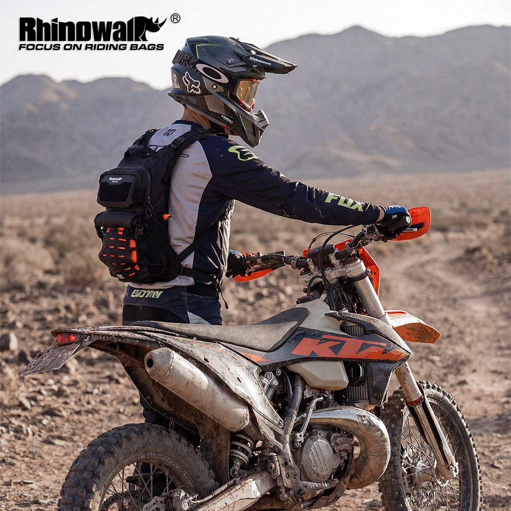 Rhinowalk Motorcycle Backpack 10L With Rain Cover Multi-Functional Cycling Expan