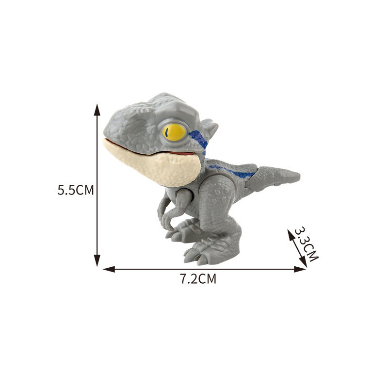 Thumbnail: Jurassic Finger Dinosaur Triceratops Tyrannosaurus Model Toys for Kids Creative 