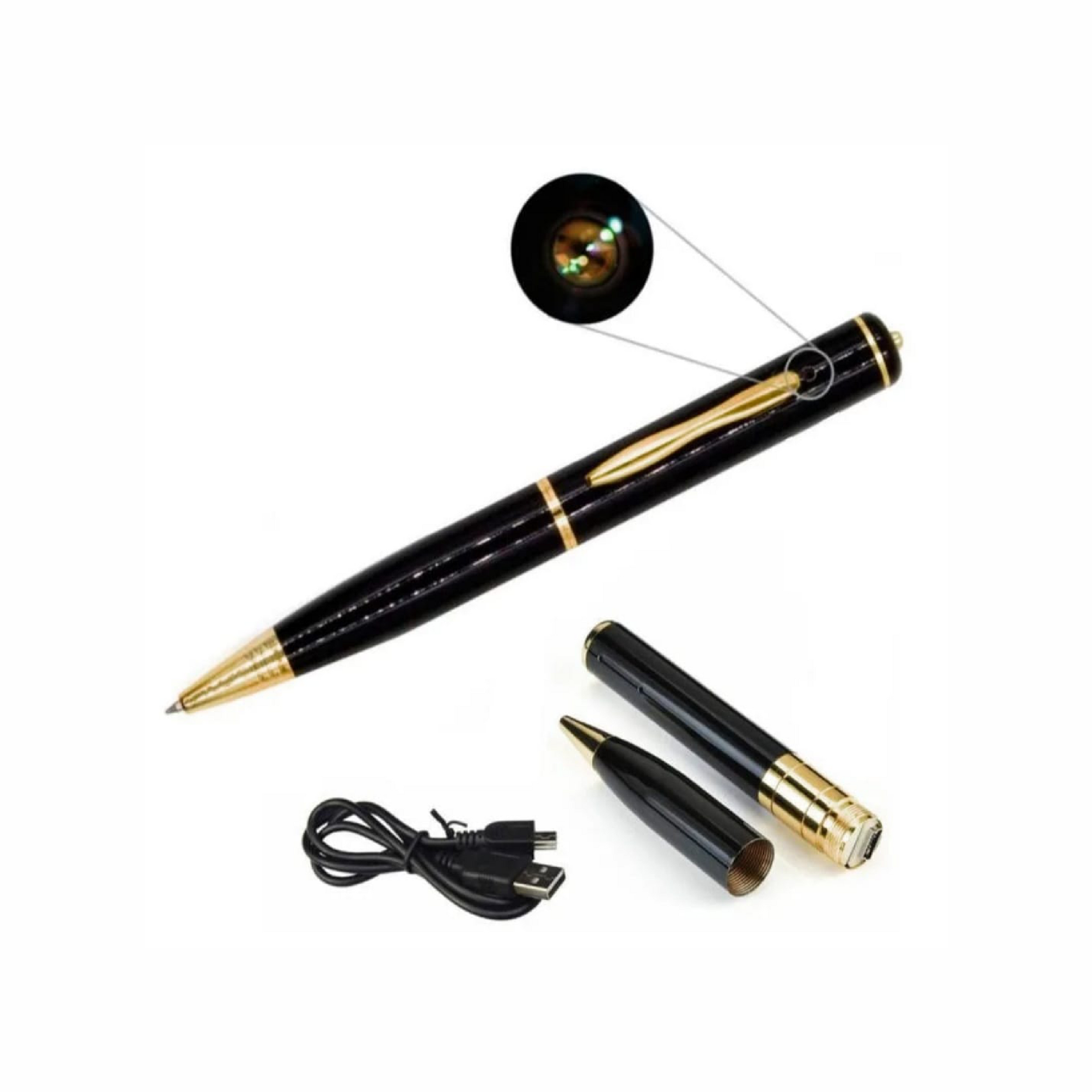 Camera Oculta Caneta Full Hd Audio E Video