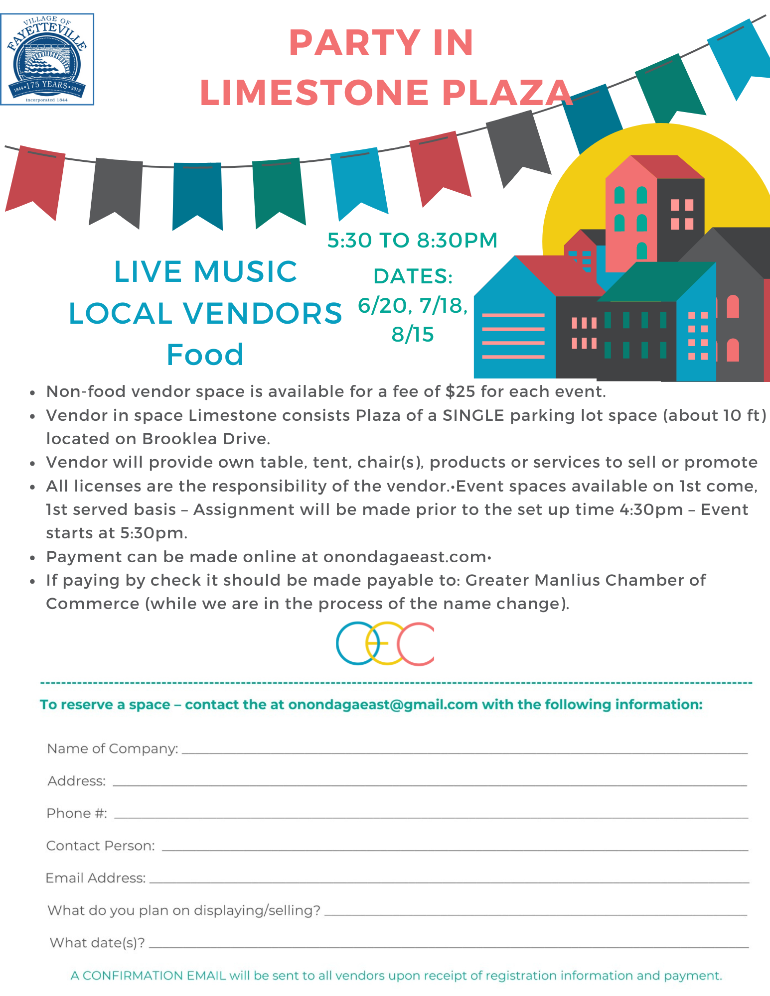 Party in Limestone Plaza Onondaga East