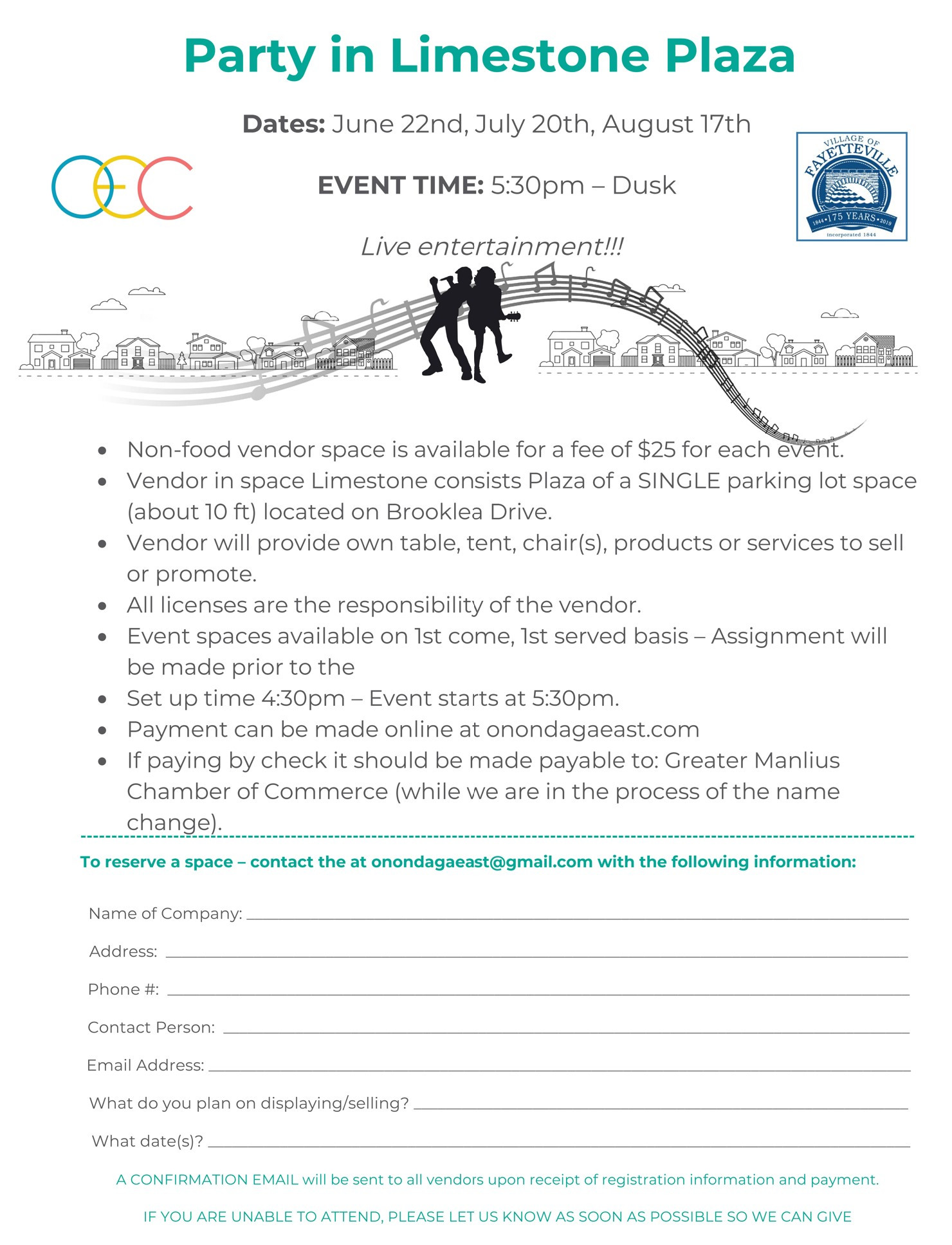 Party in Limestone Plaza Onondaga East