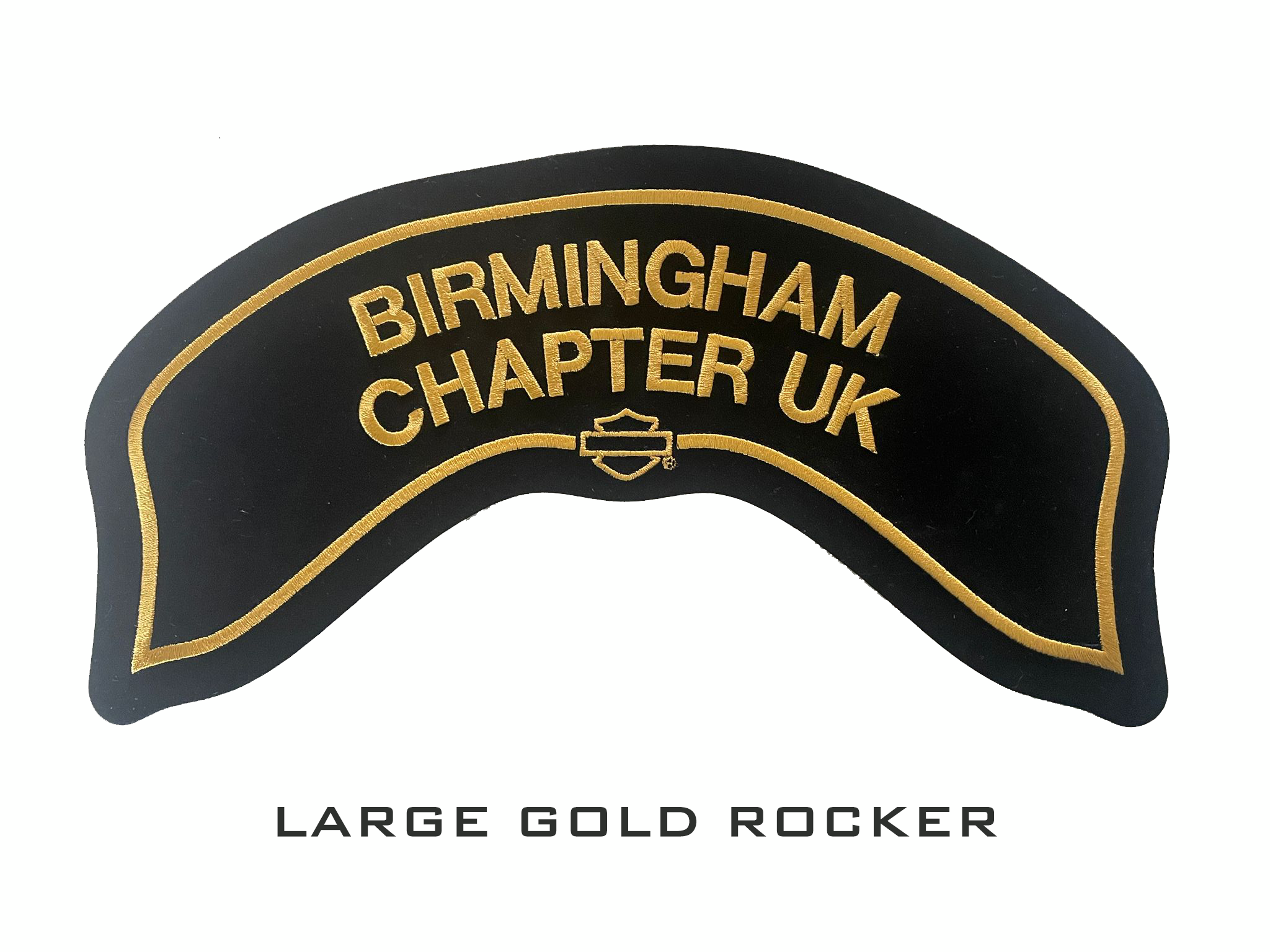 Large Gold Backpatch Rocker