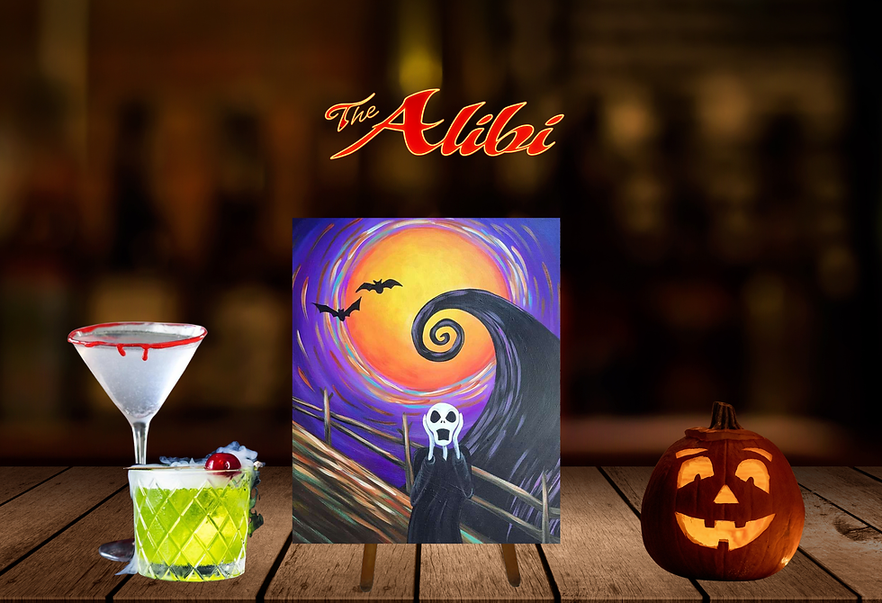 Nightmare Before Christmas Paint & Sip at The Alibi