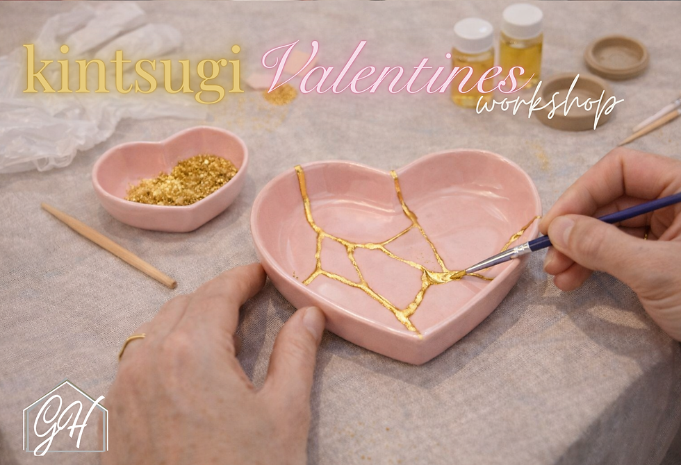 Kintsugi Valentine’s Workshop at Grey House Studio