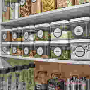 Kitchen pantry organisation - containers from The Organising Platform (1 litre)
