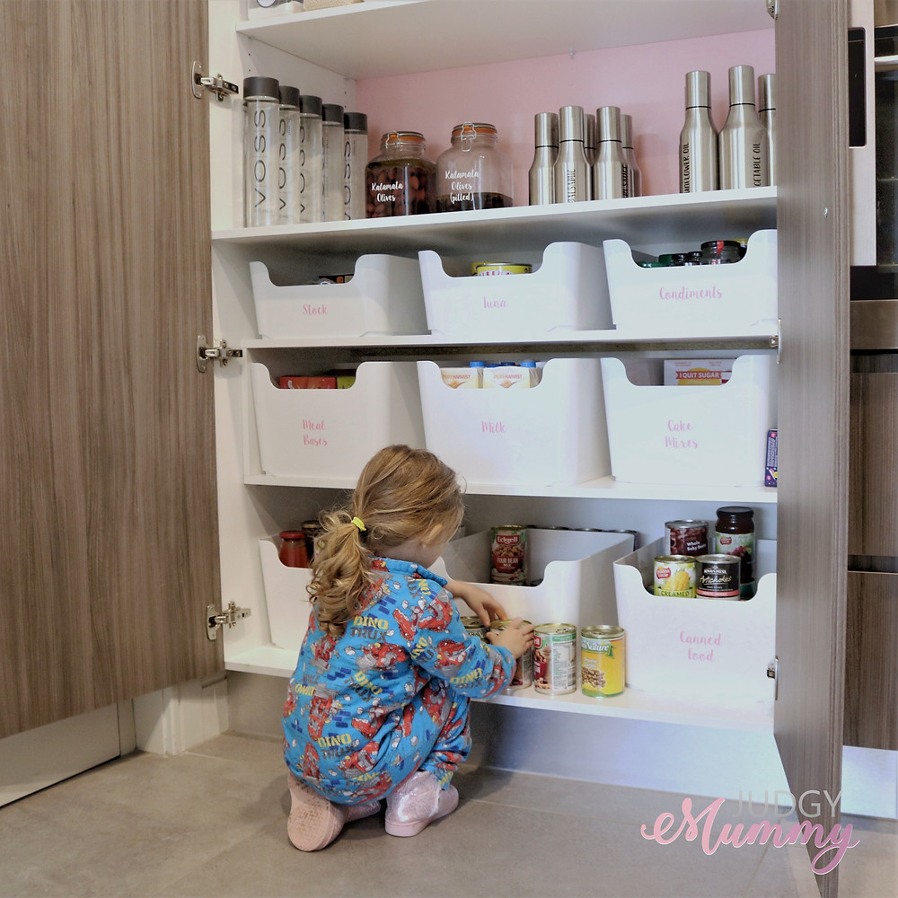 Nina Belle - Judgy Mummy - Kitchen pantry tubs from Ikea