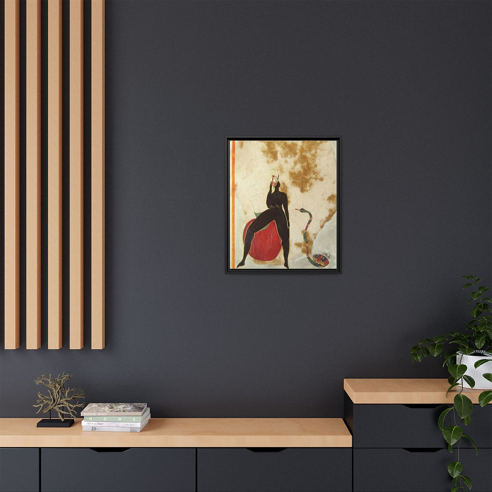 Thumbnail: Eve Reconsiders Framed Art Print