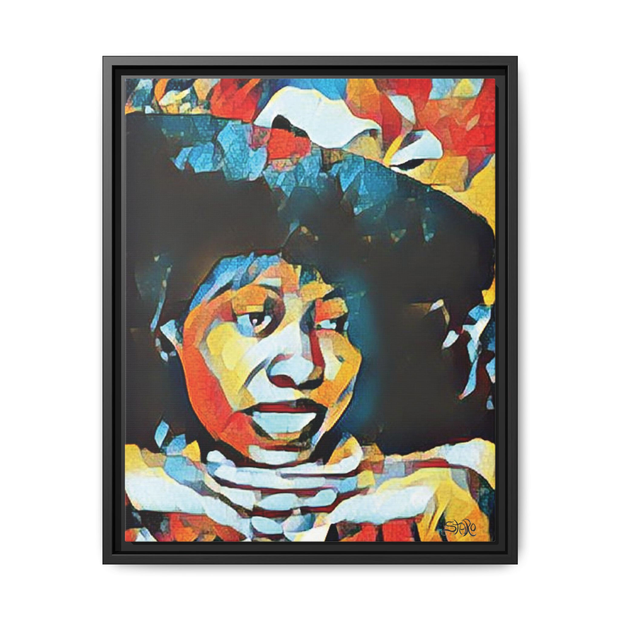 Miss Bertha Framed Art Print