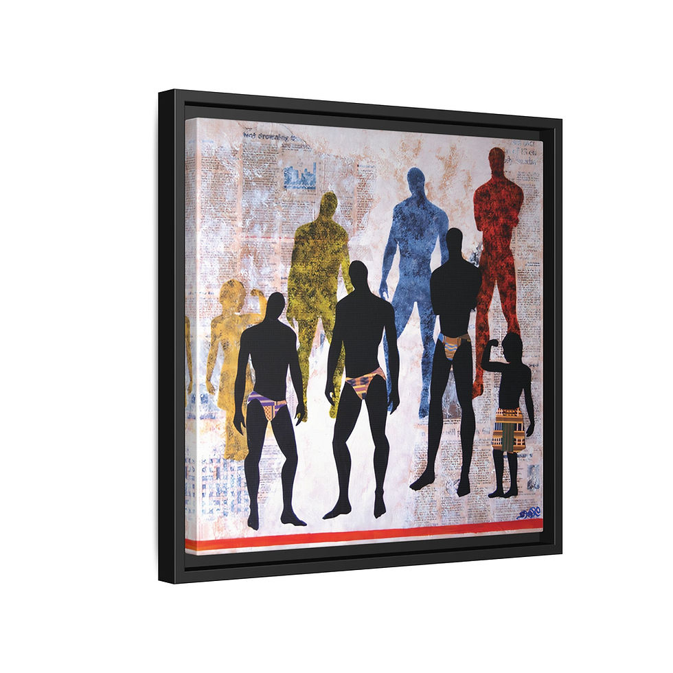 Thumbnail: Man Made Framed Art Print