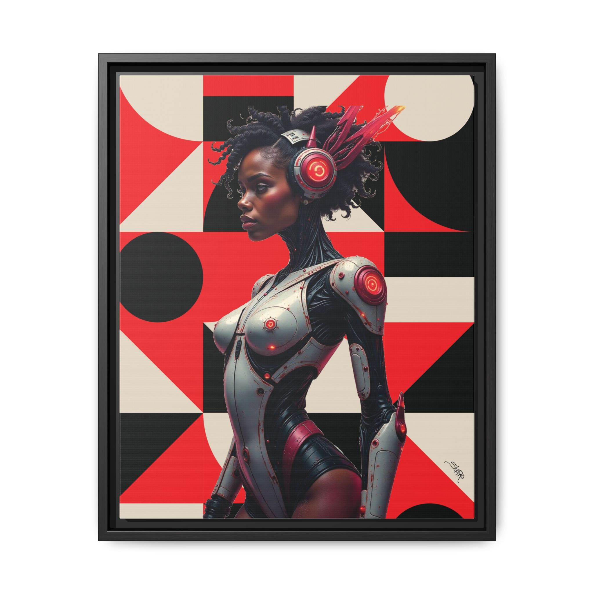 Ebony Androids #4 Framed Art Print
