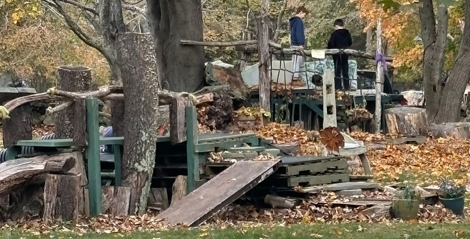 Now many kids love climbing here