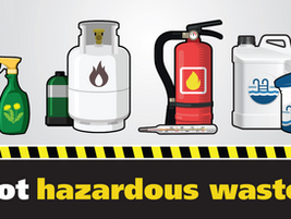 Hazardous household waste disposal schedule