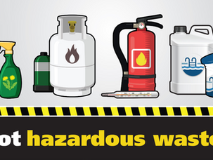 Hazardous household waste disposal schedule