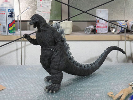 一番くじゴジラ1989　分割ライン消しとリペイント【フィギュアカスタム】【一番くじカラー化】