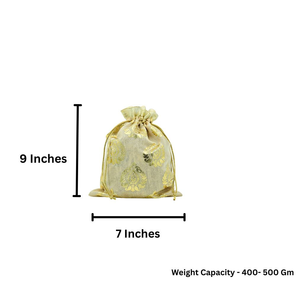Potli Bag for Women Traditional Ethnic Pouch for Jewellery, Gifts & Festive Use