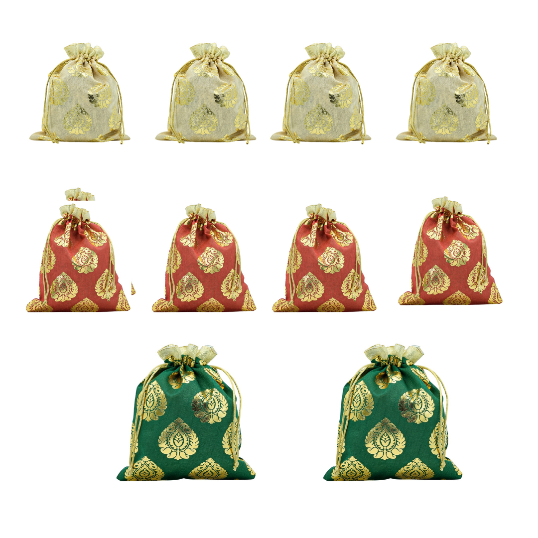 Potli Bag for Women Traditional Ethnic Pouch for Jewellery, Gifts & Festive Use