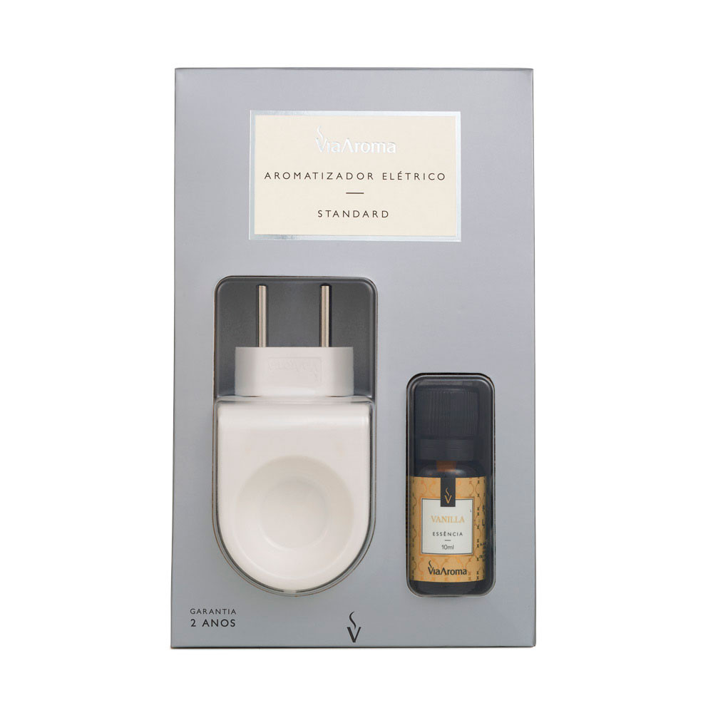 Aromatizador elétrico Original + Essência de Vanila - Via aroma