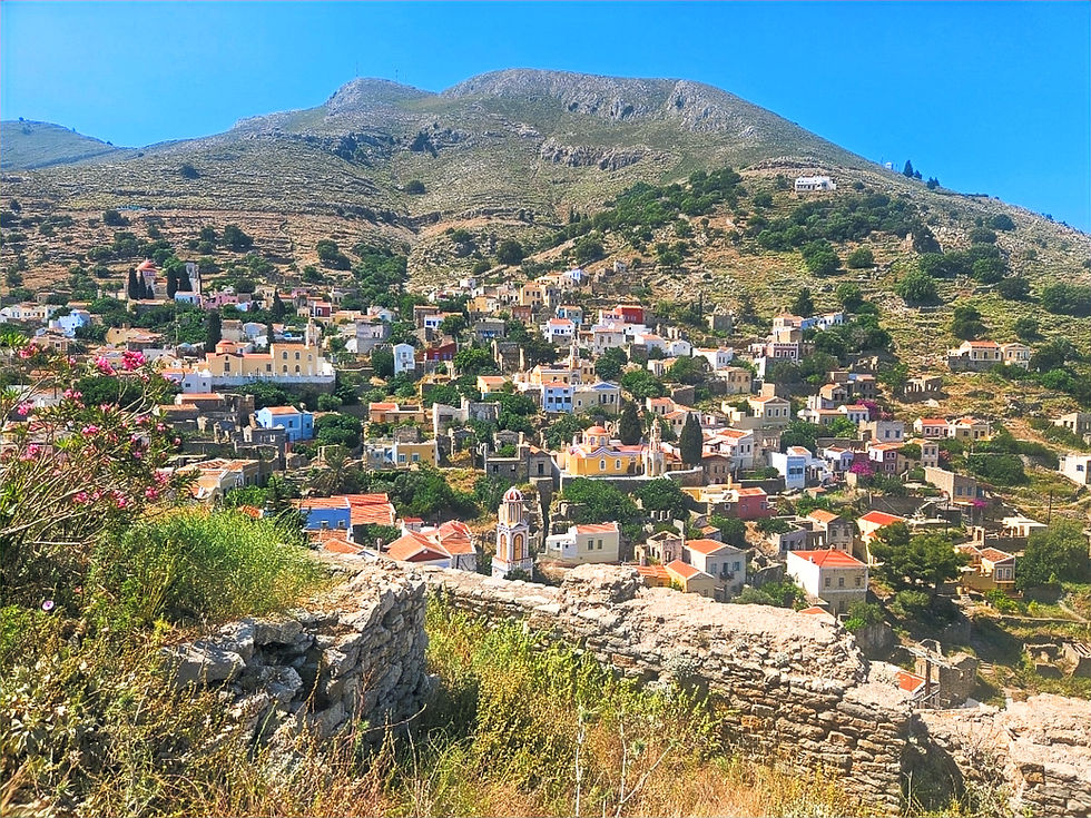 View of Chorio from the citadel